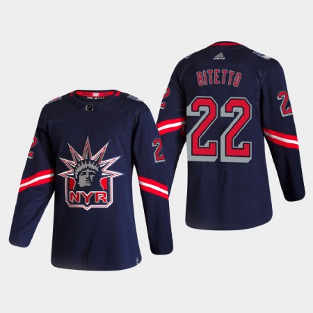 Pánské Hokejový Dres New York Rangers Dresy Anthony Bitetto 22 2020-21 Reverse Retro Authentic